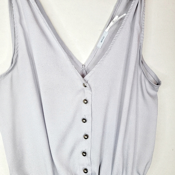 🕊️UO Kimchi Blue Silver Romper size Small - Picture 2 of 4